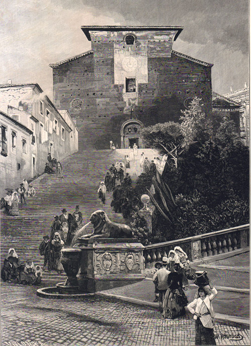 Oswald Achenbach,Santa Maria in Aracoeli (1880)